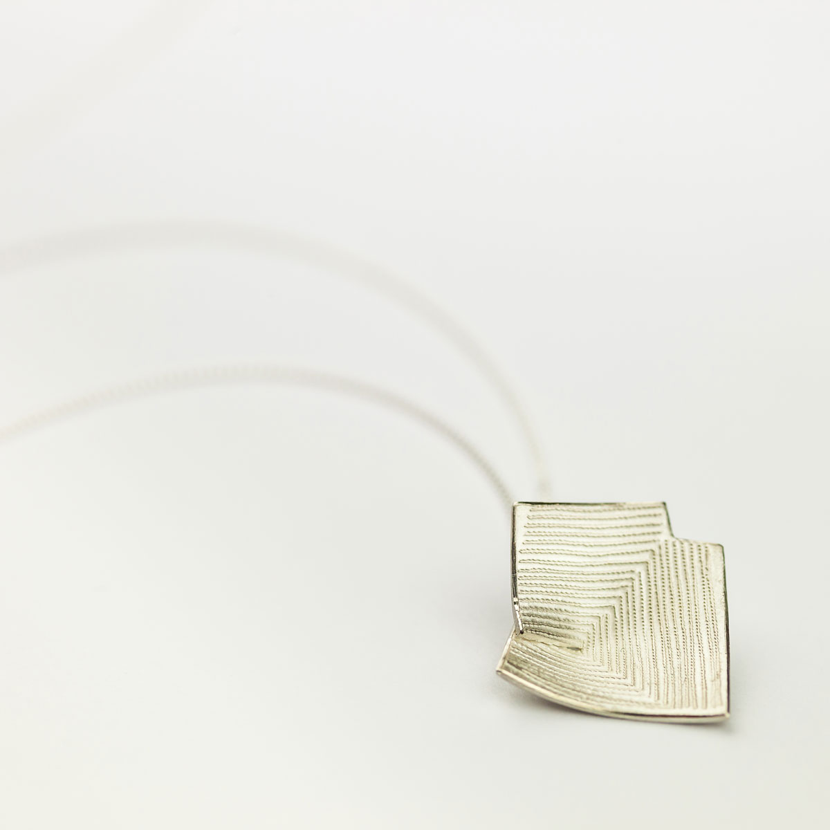 ‘Lines in Motion’ Silver Pendant