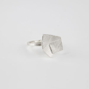 ‘Lines in Motion’ Silver Ring