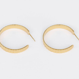 ‘Finesse’ Gold Hoop Earrings, Large