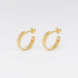 ‘Finesse’ Gold Hoop Earrings, Small