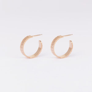 ‘Finesse’ Rose Gold Hoop Earrings, Small