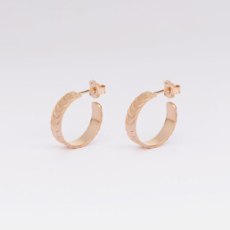 ‘Finesse’ Rose Gold Hoop Earrings, Small