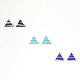 ‘Weave’ Triangle Stud Earrings